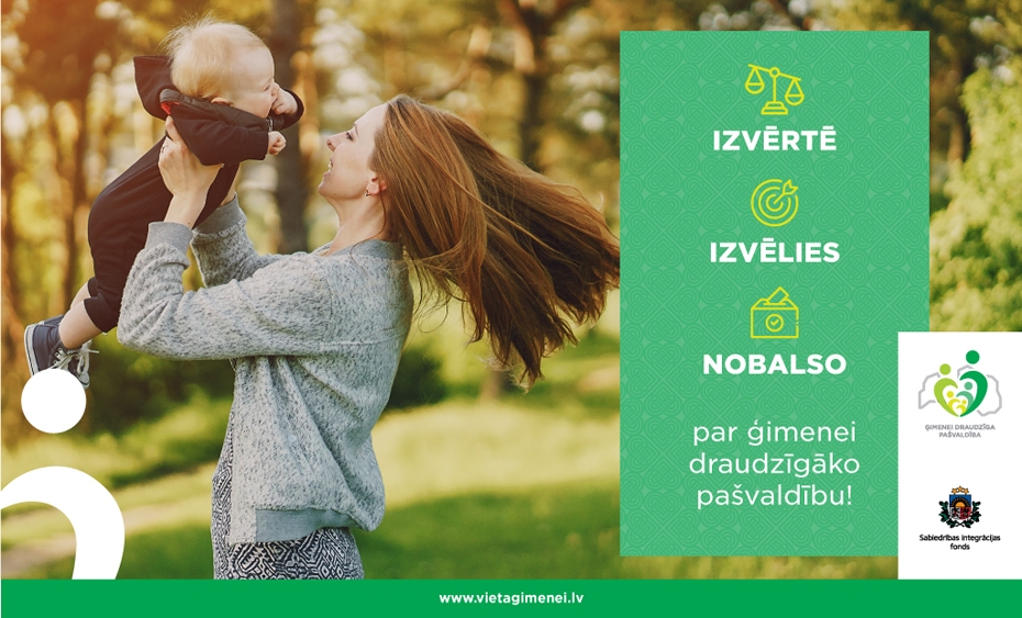 Iedzīvotājus aicina novērtēt pašvaldību atbalstu ģimenēm