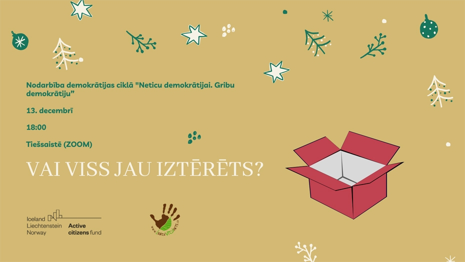 "Radi Vidi Pats" aicina uz notikumiem decembrī