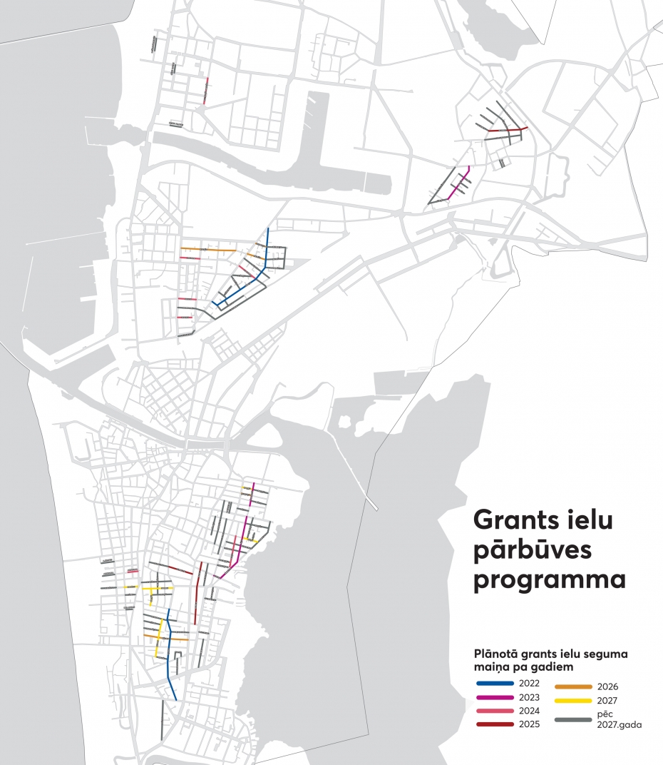 Deputāti apstiprina grants ielu attīstības programmu līdz 2027.gadam