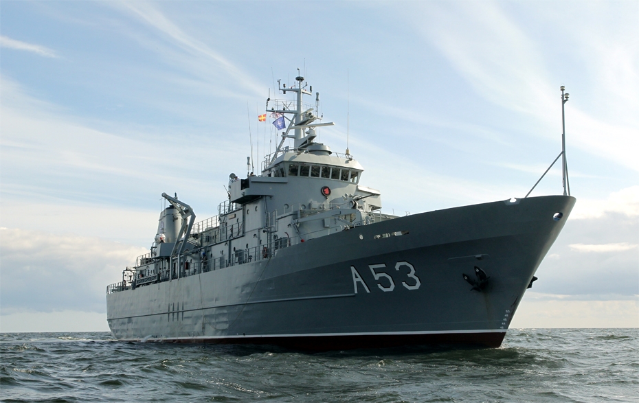 "Virsaitis" uzsāk dežūru NATO 1. pastāvīgajā jūras pretmīnu grupā