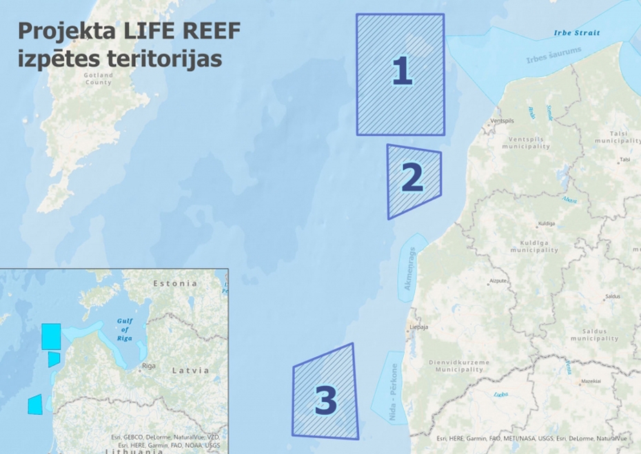 Izsludina konkursu īpaši aizsargājamo jūras teritoriju nosaukumiem