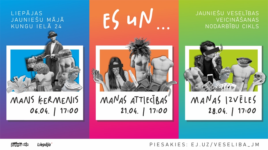 Jaunieši aicināti piedalīties veselības veicināšanas nodarbību ciklā "Es un …"
