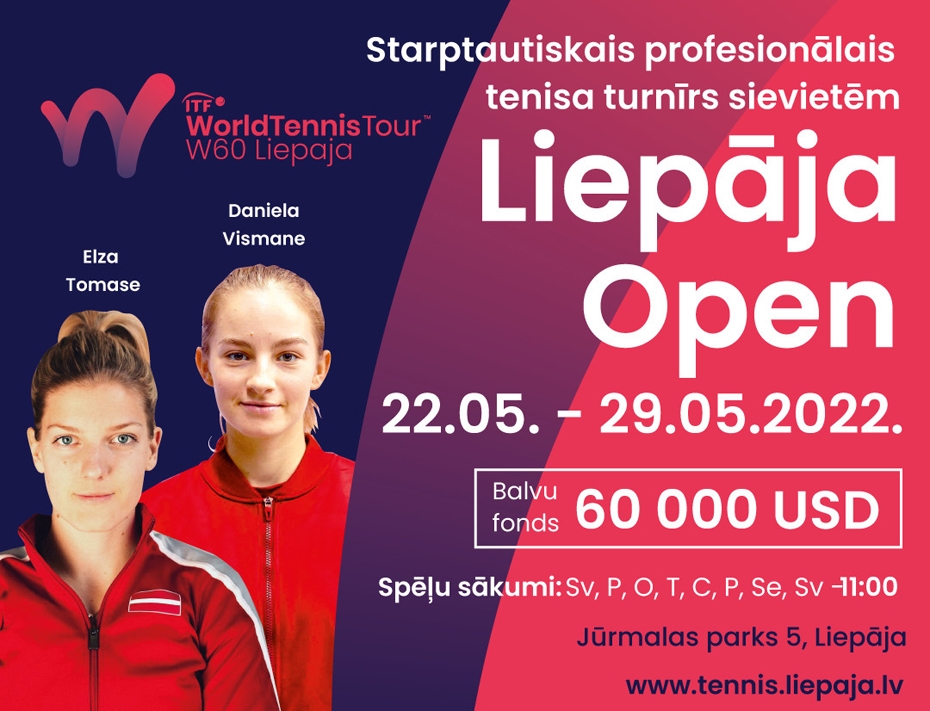 Gaidāmajā W-60 turnīrā plāno piedalīties Latvijas vadošās ITF līmeņa tenisistes