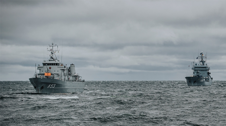 Liepājā ostas vizītē ierodas NATO 1. pastāvīgā jūras pretmīnu grupa