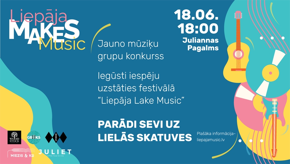 Jaunos mūziķus aicina piedalīties grupu konkursā "Liepāja Makes Music"
