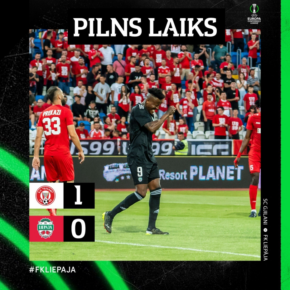 FK "Liepāja" UEFA Konferences līgas sezonu sāk ar zaudējumu viesos