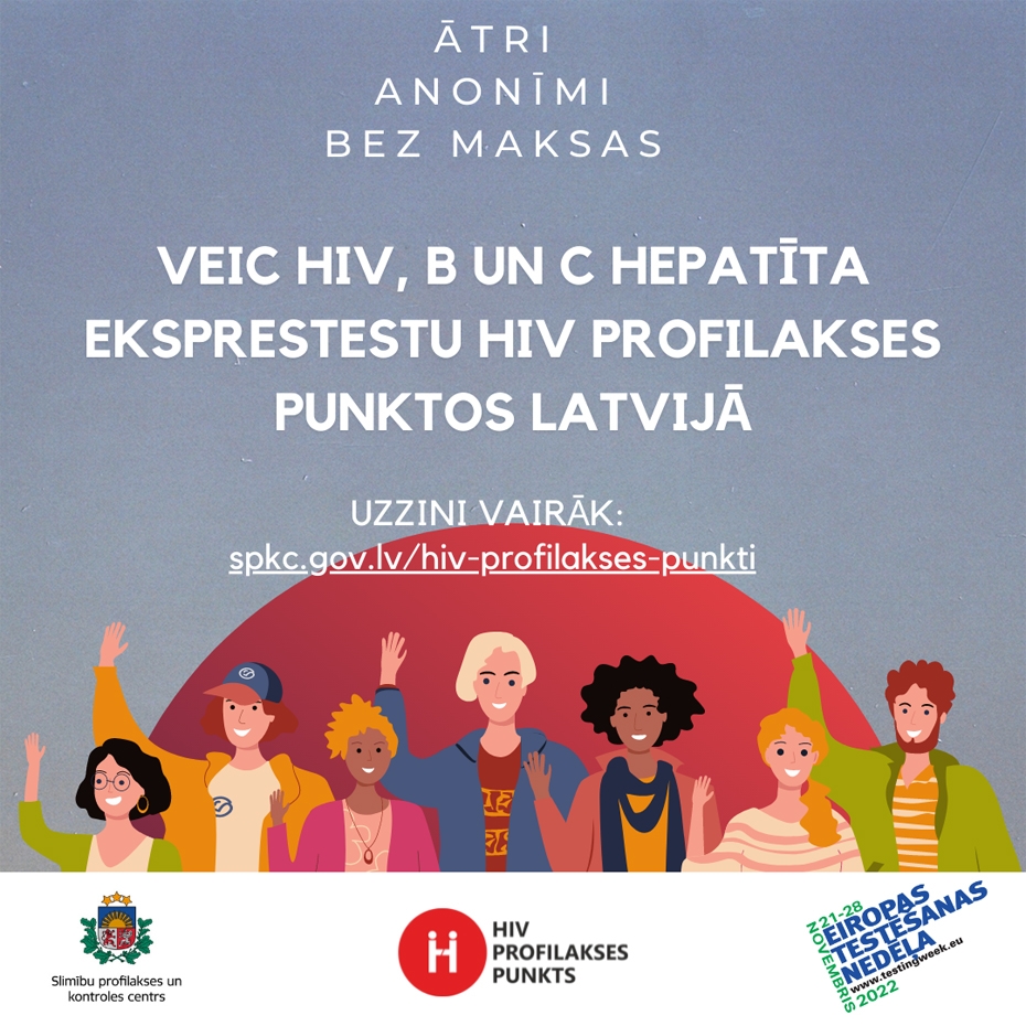 Šonedēļ liepājnieki var veikt bezmaksas HIV un hepatītu eksprestestus