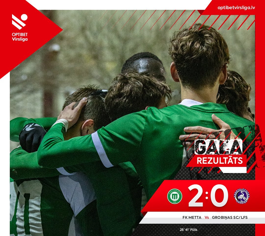 Grobiņas futbolisti cīņu par virslīgu sāk ar zaudējumu
