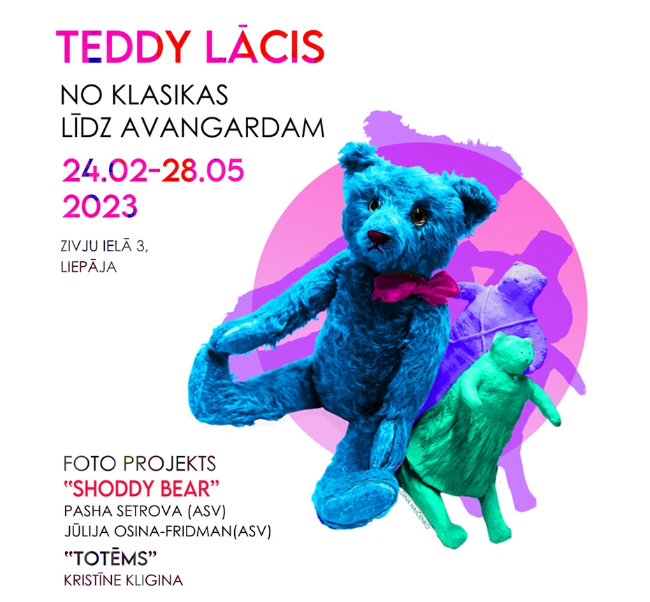 Leļļu muzejā būs izstāde "Teddy lācis – no klasikas līdz avangardam"