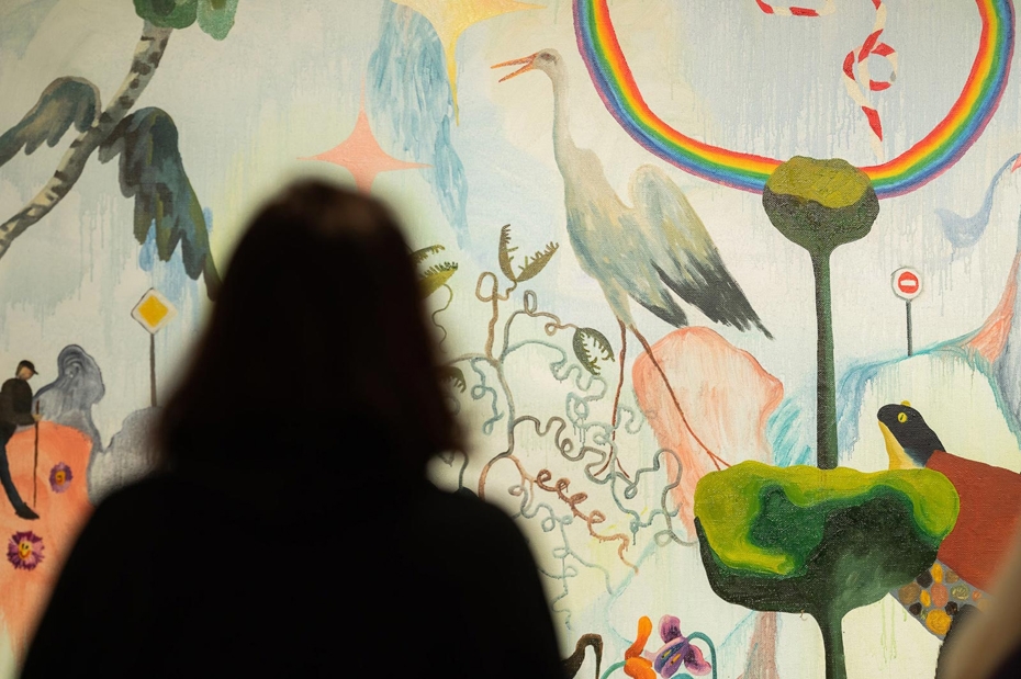 Muzejā atklāta Raivja Zabja mākslas kolekcijas izstāde "Viļņošanās"