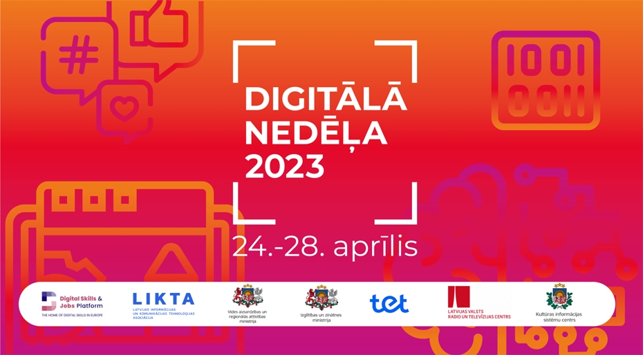 Aprīļa beigās norisināsies ikgadējā "Digitālā nedēļa 2023"