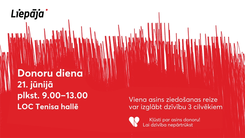 Iedzīvotājus aicina piedalīties Donoru dienā