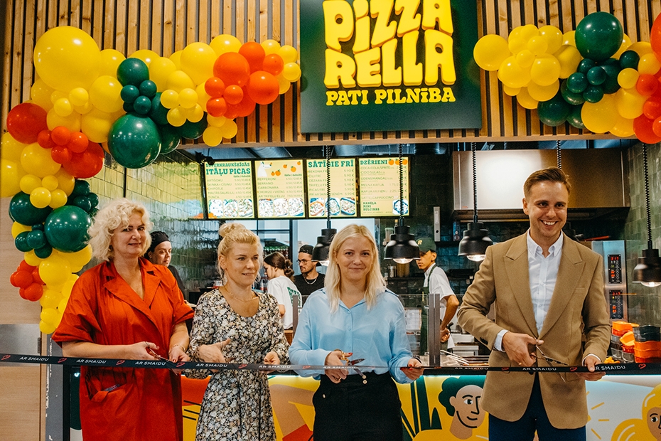 "Tiamo grupa" investējusi 100 000 eiro un atvērusi pirmo "Pizzarella" kafejnīcu