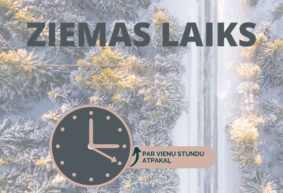 29. oktobrī pulksteņa rādītājus jāpagriež par vienu stundu atpakaļ
