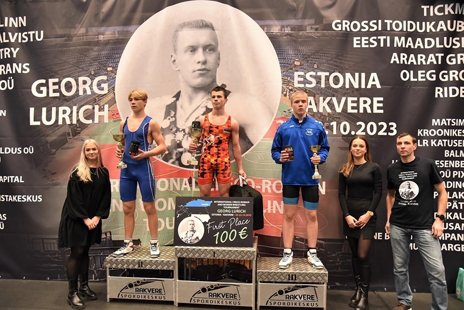 Trīs medaļas grieķu-romiešu cīkstoņiem turnīrā Igaunijā