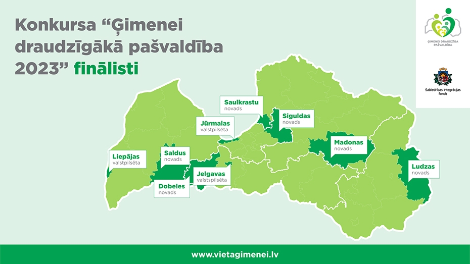 Liepāja iekļuvusi konkursa "Ģimenei draudzīgākā pašvaldība 2023" finālā