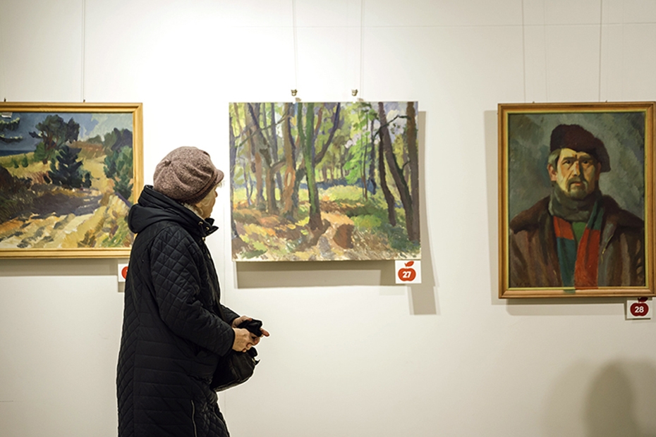 Egila Jāņa Brūna izstādes "Dzīve veltīta mākslai" darbi pieejami iegādei