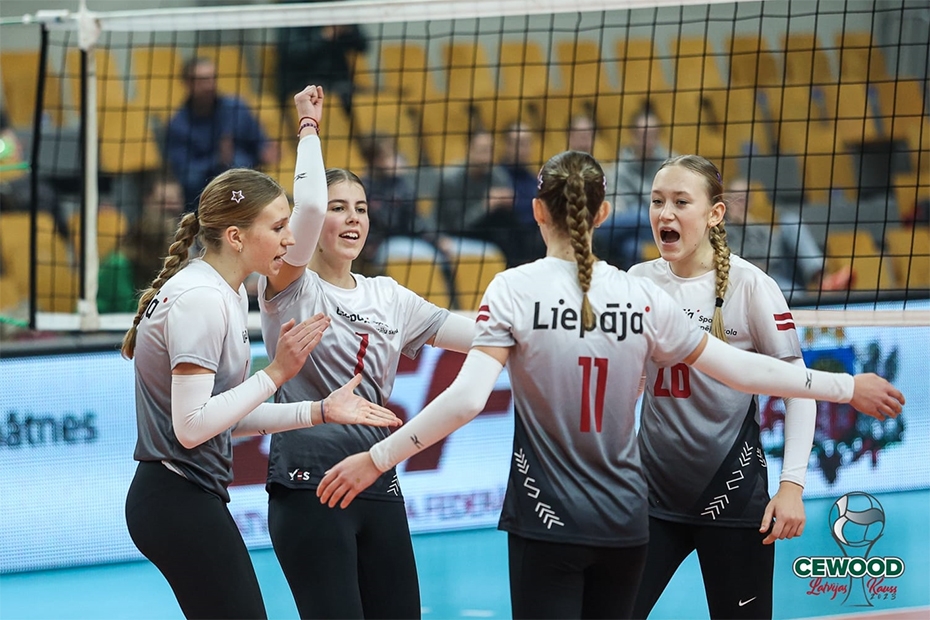 Sporta spēļu skolas U16 volejbolistes izcīna pirmo vietu Latvijas kausā