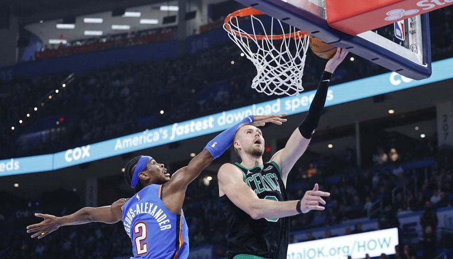 Porziņģis gūst 34 punktus "Celtics" zaudējumā pret Bertāna pārstāvēto "Thunder" komandu