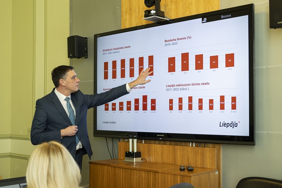 Labklājības ministru iepazīstina ar Liepājas sociālo nozari