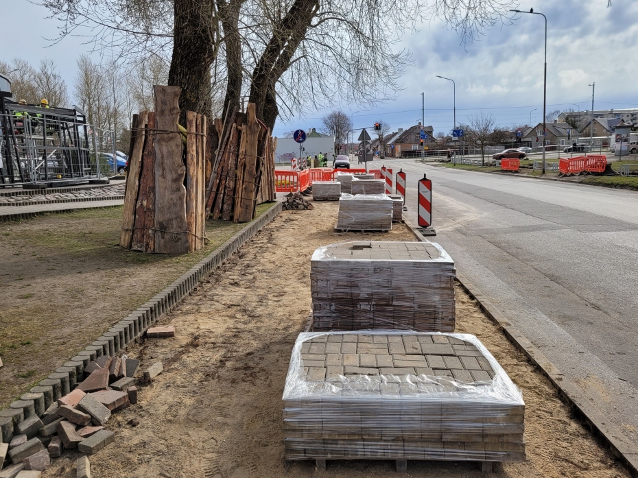 Liedaga un Klaipēdas ielā uzsākti nozīmīgi būvdarbi