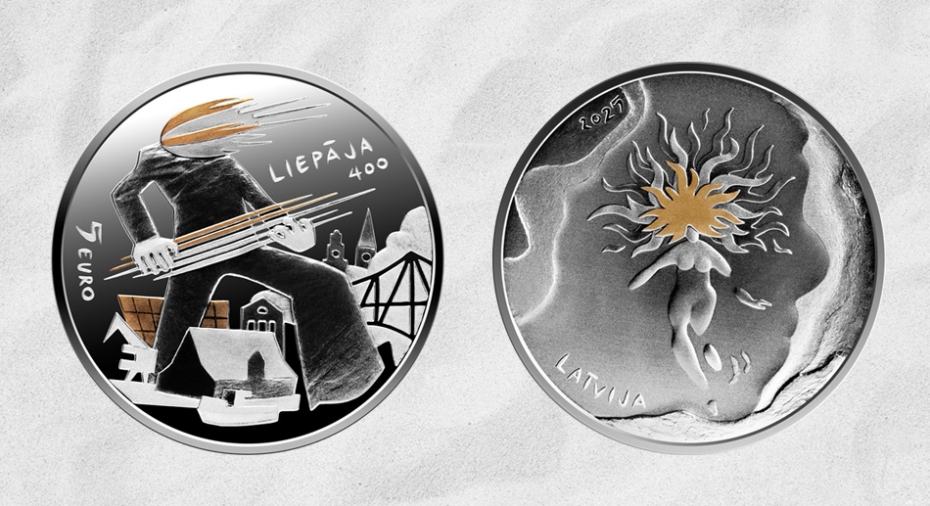 Latvijas Banka velta monētu Liepājai tās 400 gadu jubilejā 