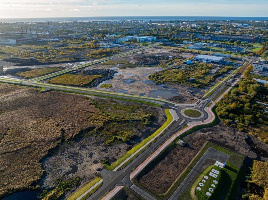 Atvērs jaunuzbūvētās ielas bijušās rūpnīcas Liepājas metalurgs teritorijā