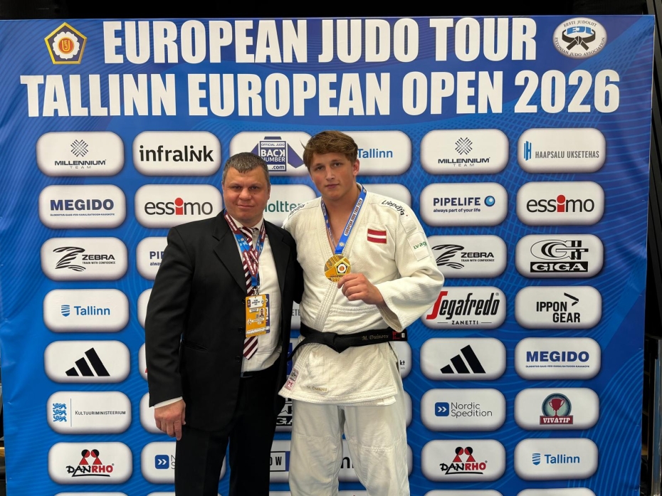    Džudistam Maksimam Duinovam zelts “Europen Open” Tallinā