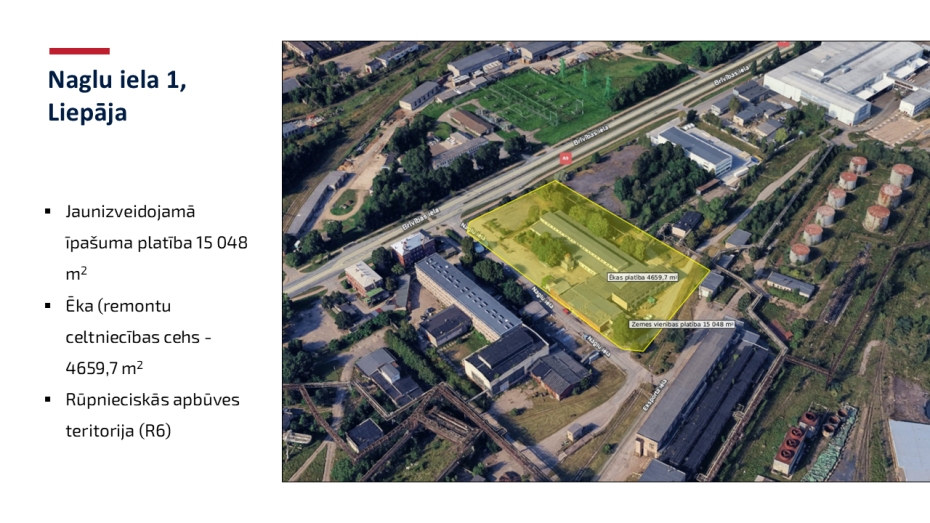 Izsludinās atkārtotu  izsoli par nekustamo īpašumu Liepājas Industriālajā parkā