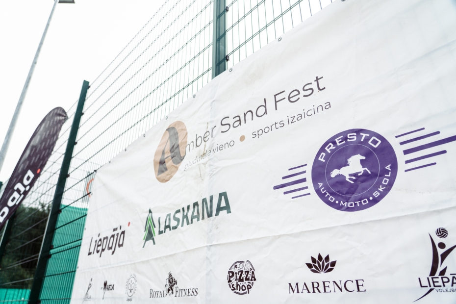 Aizvadīts trešais pludmales volejbola un pludmales tenisa festivāls "Amber Sand Fest Liepāja"