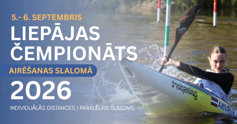 Nedēļas nogalē norisināsies Liepājas čempionāts airēšanas slalomā