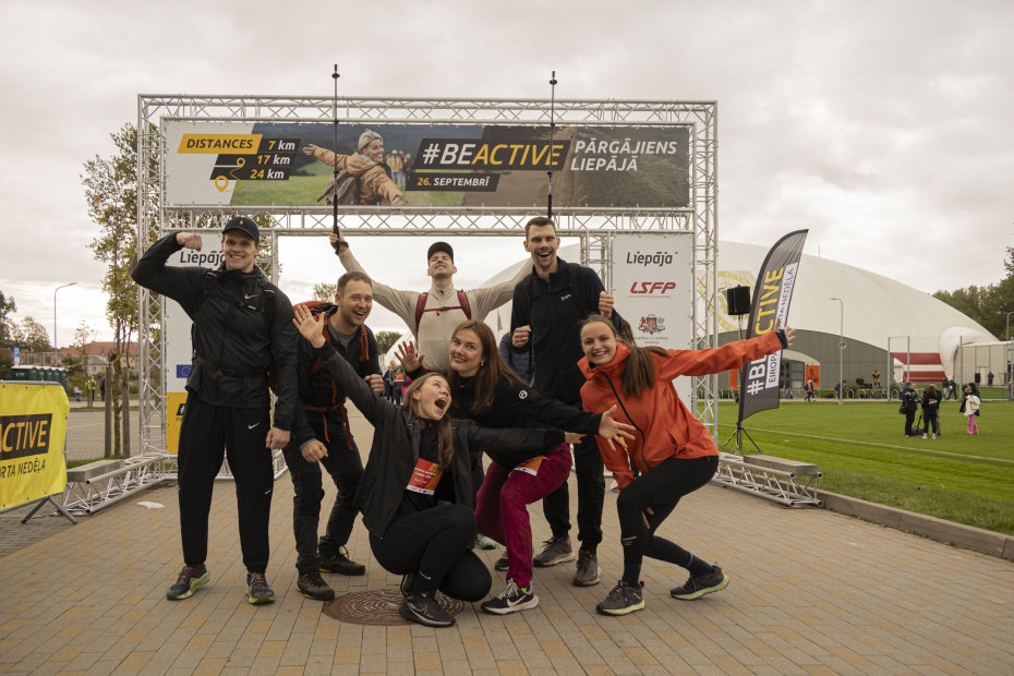 #BeActive pārgājiens Liepājā pulcē ap 1500 dalībnieku