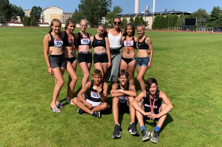 Jaunajiem vieglatlētiem medaļas valsts čempionātā