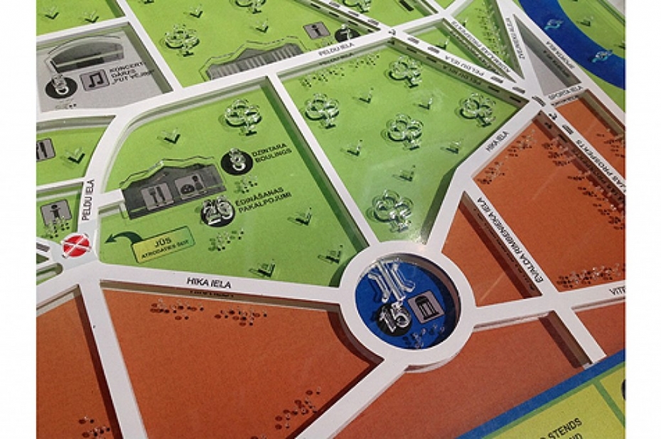 Jūrmalas parkā uzstādīs pirmo taktilo karti Liepājā