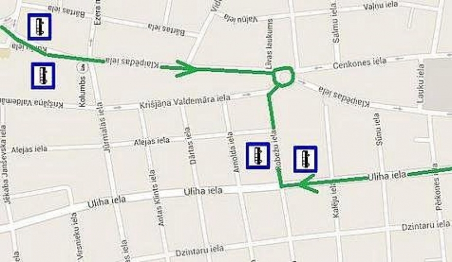 Slēdzot krustojumu, mainās 11., 11A. un 25. autobusa maršruts