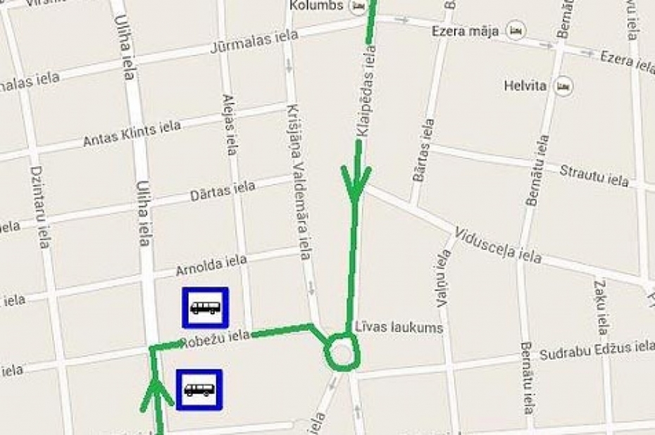 Satiksmei slēgs Jūrmalas ielas posmu; mainās 11. maršruts