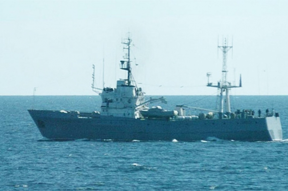 Iepretim Liepājai fiksēts Krievijas bruņoto spēku kuģis