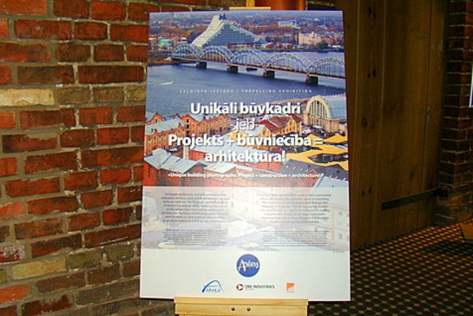 "Promenade Hotel" skatāma ceļojošā izstāde "Unikāli būvkadri"