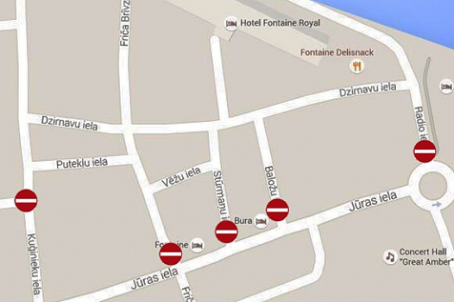 Precizē informāciju par satiksmes ierobežojumiem